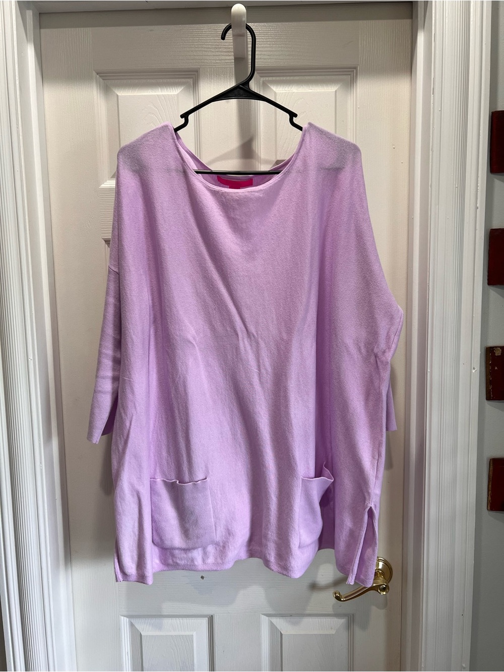 Lilly Pulitzer Lilac Light Weight Boat Neck with Front Pockets